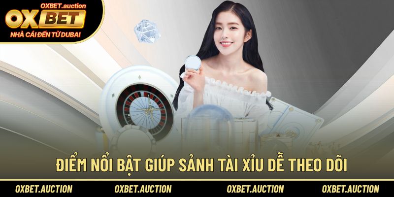 Điểm nổi bật giúp sảnh tài xỉu dễ theo dõi